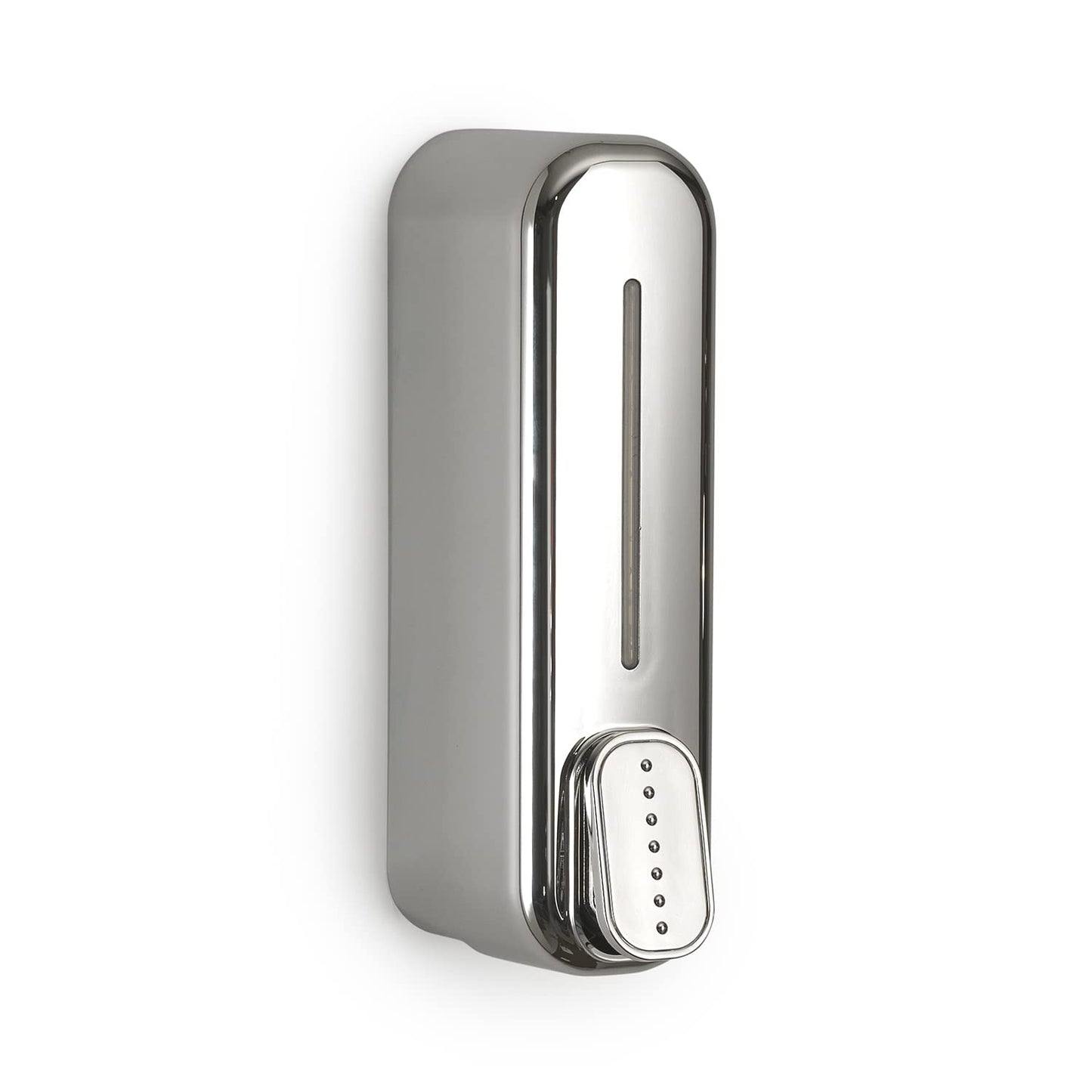 GEDY Mullet Soap Dispenser and Disinfectant Gel 350 ml, Chrome-Plated, Dimensions 22 x 6.3 x 9 cm and Weight 0.205 kg