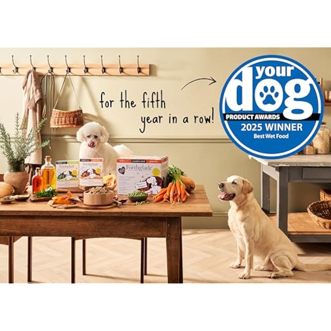Forthglade Wet Dog Food for Small Dogs (24 x 150g Trays) - Adult 1 Year+, Grain Free & Hypoallergenic Food, Variety Pack, Turkey and Duck with Vegetables, Complete Meals, Natural Ingredients