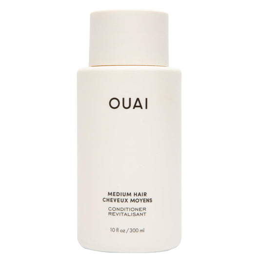 OUAI Medium Conditioner - Hydrating Hair Conditioner with Coconut Oil, Babassu Oil, and Keratin - Strengthens, Repairs and Adds Shine - Paraben and