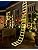 NEXVIN 9.9Ft Christmas Ladder Lights with Santa Claus - 338 LED Christmas Lights, 8 Modes, Timer Memory Function, Mains Powered, Indoor/Outdoor Garden & Xmas Tree Decorations (Warm White)