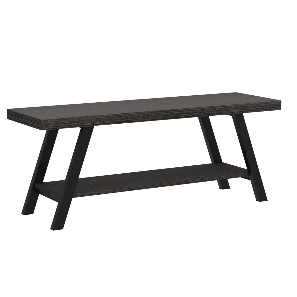 LVB Shoe Storage Bench Entryway Benches for Hallway 120cm Dark Oak