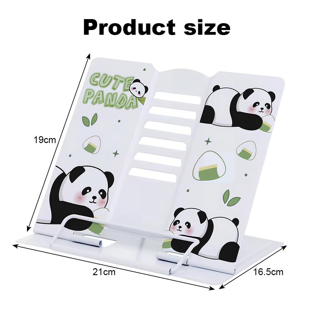 GmeDhc Metal Reading Stand, 6 Levels Adjustable Reading Stand, Children's Height Adjustable, Book Stand, Children Foldable