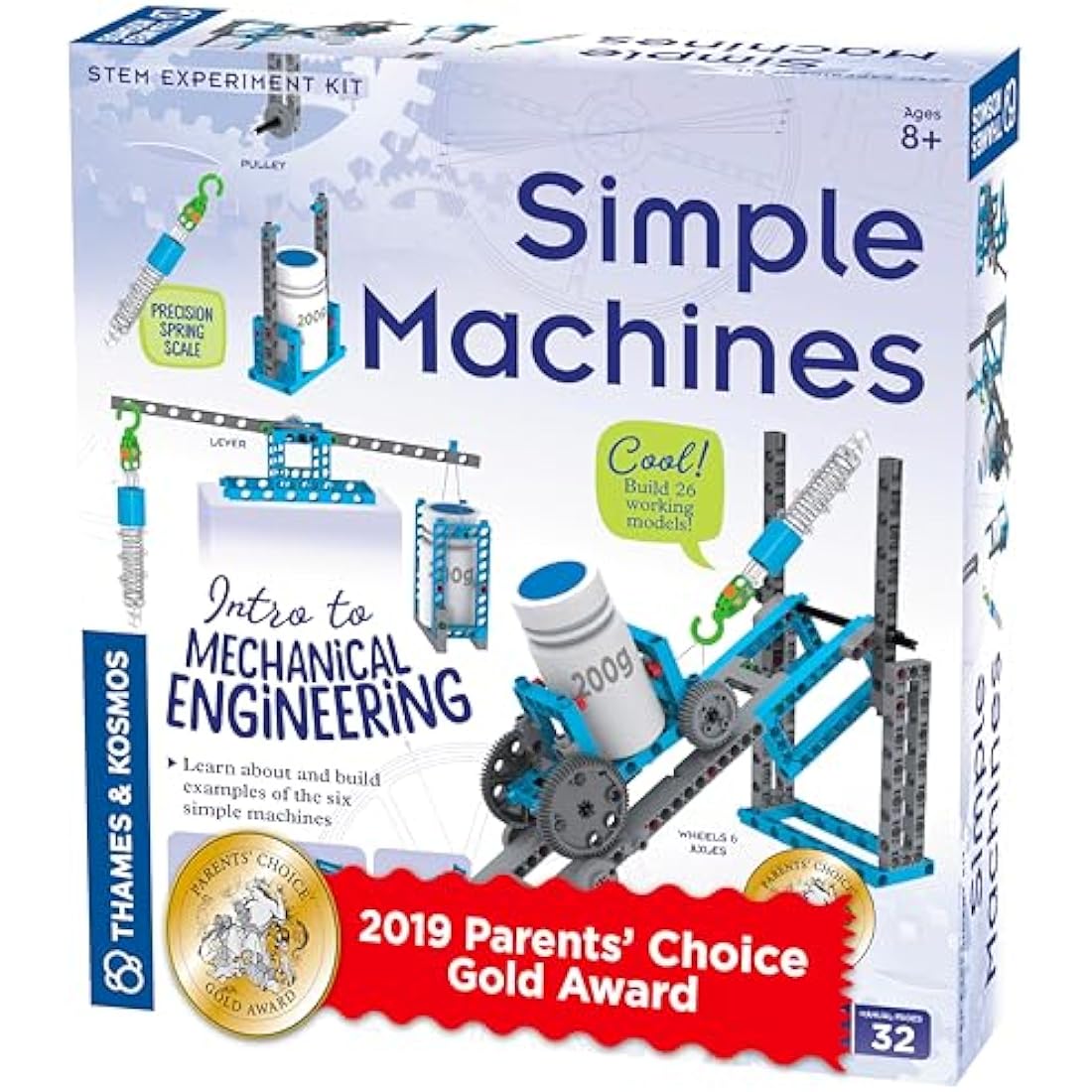 Thames & Kosmos Simple Machines | Kids Science Kit | STEM Toys for Mechanical Physics | Science Experiments | Educational Learning Resources | Ages 8+ | Hands-On STEM Toy