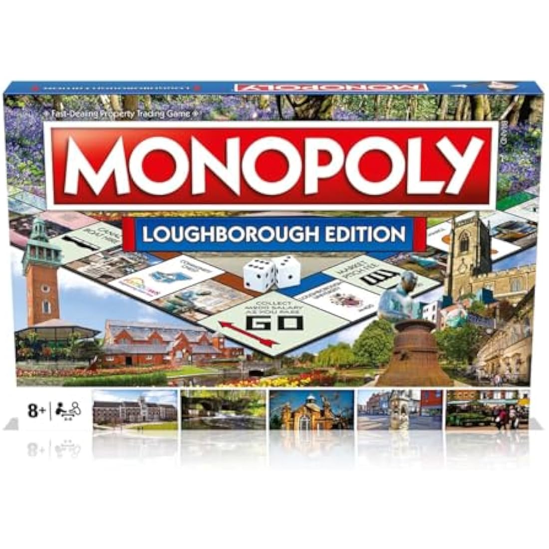 Winning Moves Loughborough Monopoly Board Game, Tour around the board, buy, sell and trade your way to success, makes a great gift for ages 8 plus