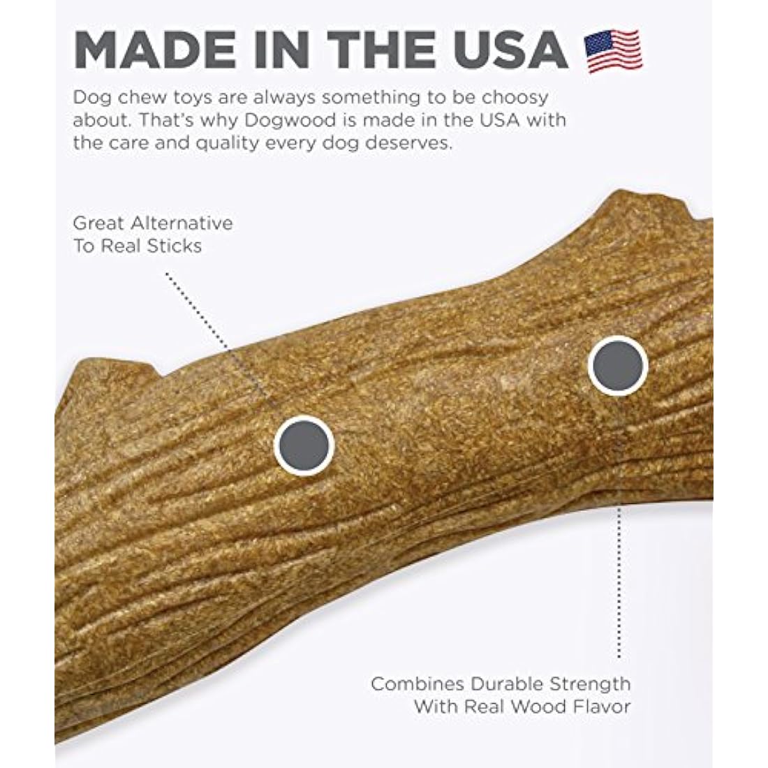 Petstages Dogwood Wood Alternative Dog Chew Toy, Medium