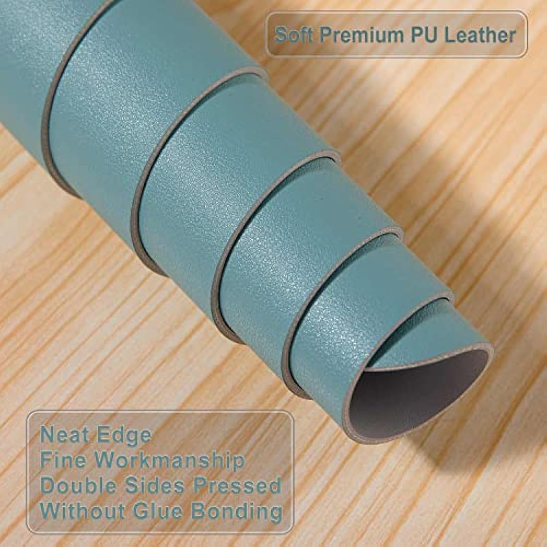 Desk Pad Large, Desk Mat, Extended Mouse Mat, Mouse Pad L, Desk Blotter, DOBAOJIA Laptop Pad Writing Pad for Office/Home, Dual-Side Use PU Leather Waterproof 23.6" X 13.8"(Greyish Green/Grey)