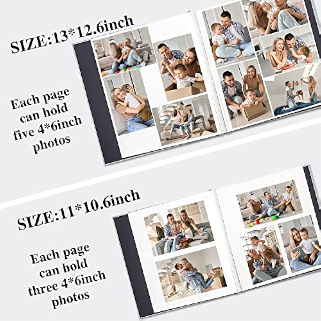 Yopih Photo Album Self Adhesive 10x15 8x13 13x18 15x20 20x25 cm 60 Pages Scrapbook Album DIY Scrap Book with A Pen