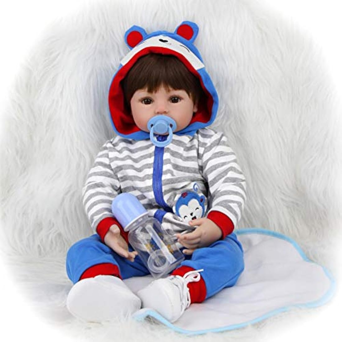 ZIYIUI Reborn Baby Dolls 20" Real Soft Vinyl Silicone Realistic Dolls Toddler Lifelike Reborn Baby Boy Toys For Age3+ (20 inch Reborn Dolls Boy)