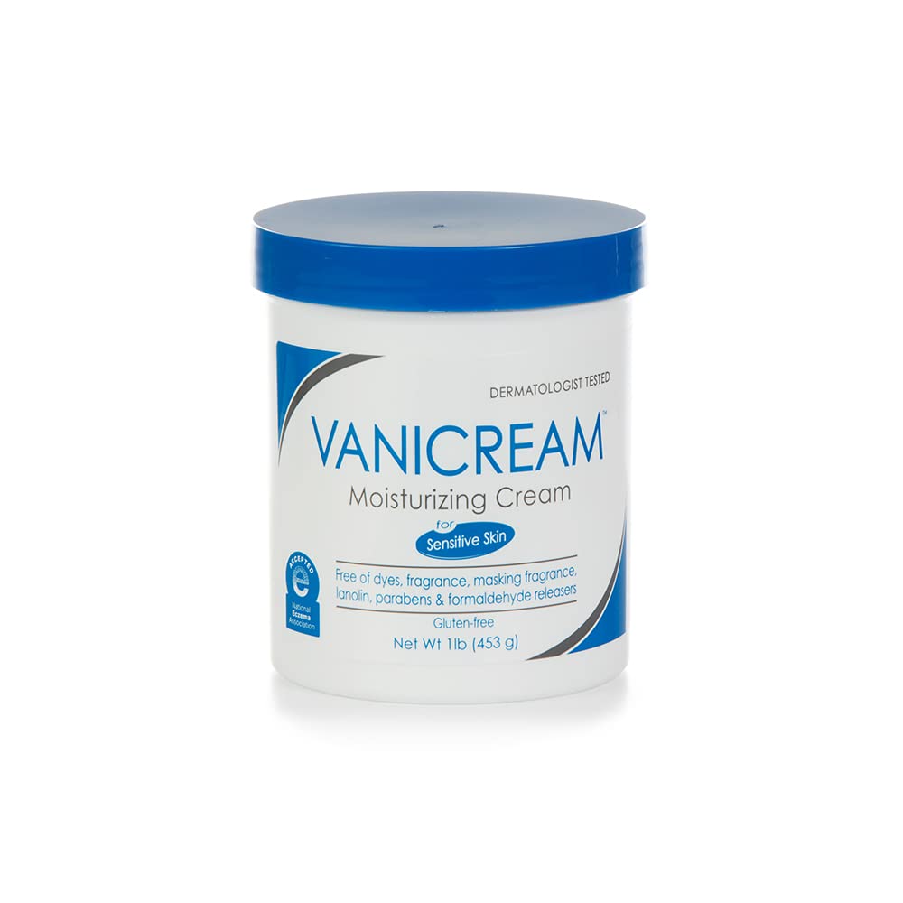 Vanicream Moisturizing Skin Cream for sensitive skin - can be used for eczema, psoriasis, ichthyosis, and itch - dermatologist tested - free of dye,