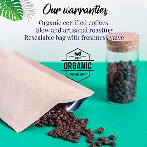 Organic Coffee beans | Arabica Whole Beans 4x250g | Hand-roasted | Coffee Gift Idea