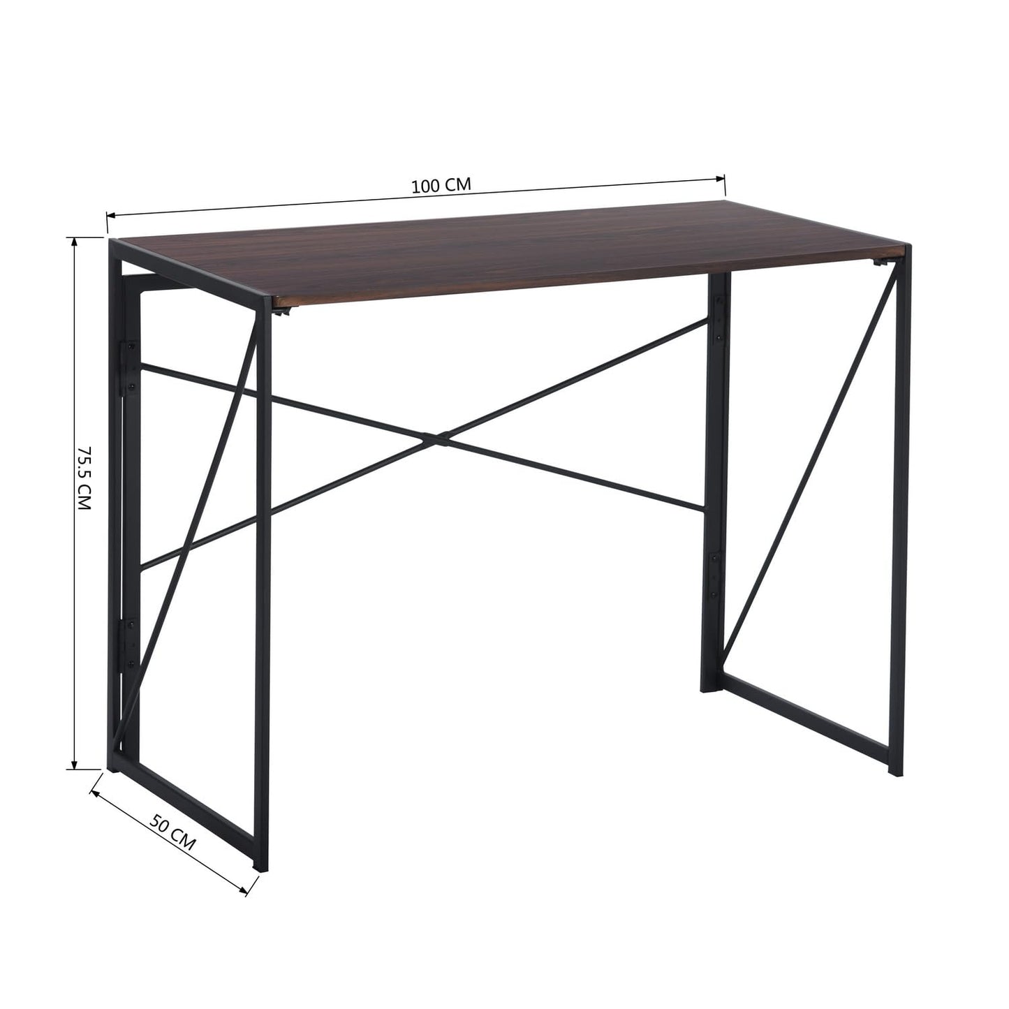 FurnitureR Sewing and Craft Tables, Creative and Efficient Desk, Multifunctional Table with Folding Storage, MDF and Metal Frame