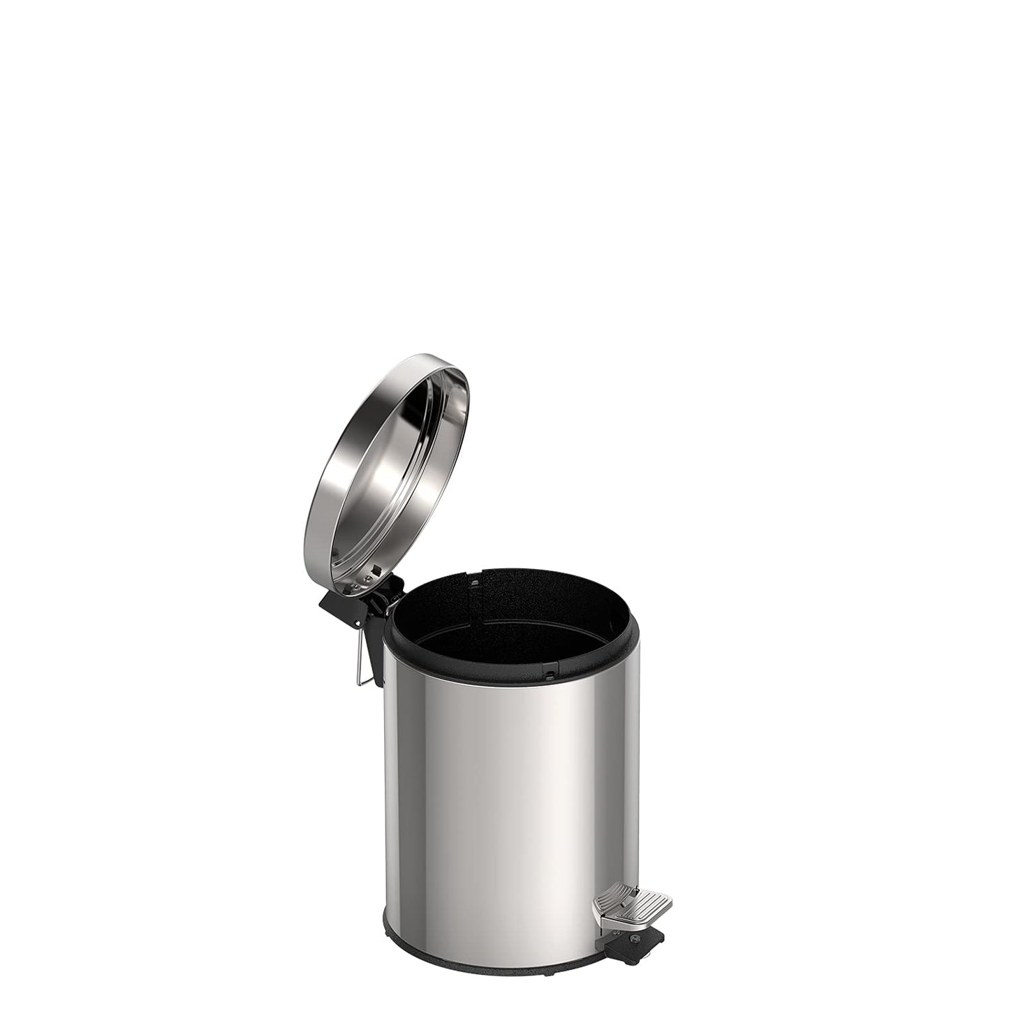 Tramontina 5L Pedal Bin Stainless Steel Bathroom Bin with Lid, 20.5 cm Diameter x 29 cm Height, 94538105