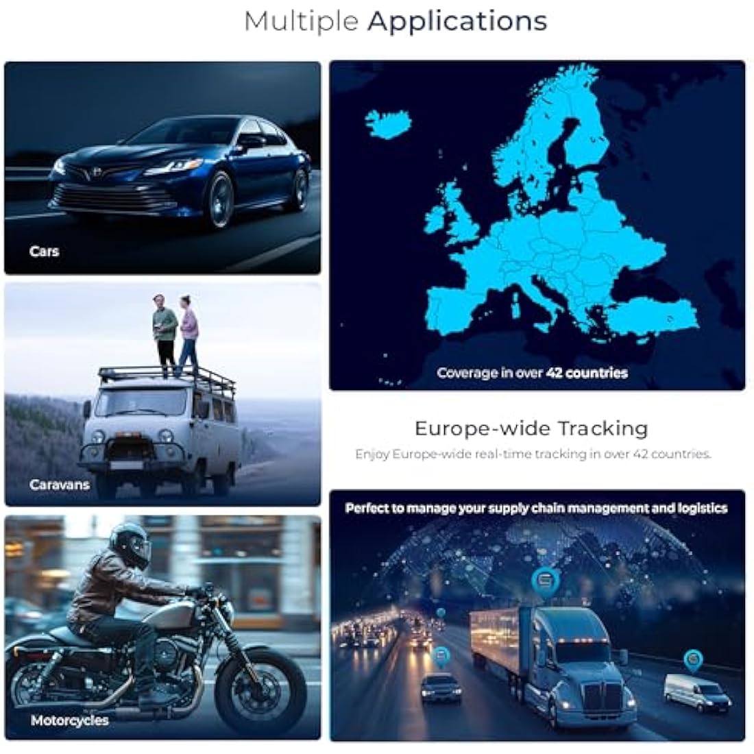 Salind 01 4G - GPS Tracker for Cars, Motorcycles and Other Vehicles - Direct Connection to Battery - UK & Worldwide Real Time Tracking, Route Memory System and Alarms - Wire Length 1.06m