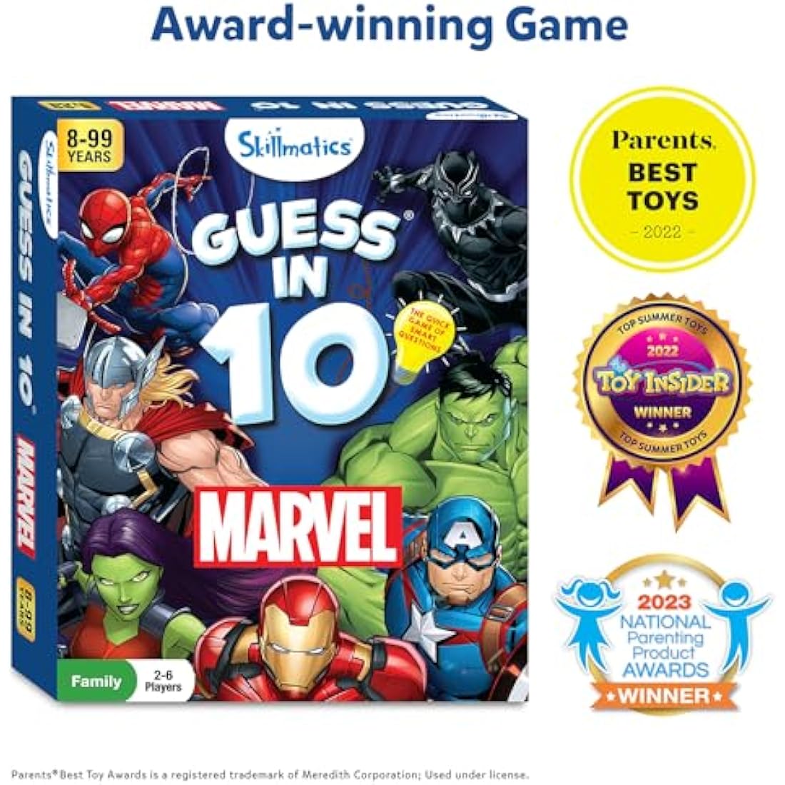 Skillmatics Guess in 10 Marvel, Perfect for Boys, Girls, Kids, Teens, Adults Who Love Card Games, Board Games, Toys, Avengers, Spiderman, Iron Man, Gifts for Ages 8, 9, 10 and Up