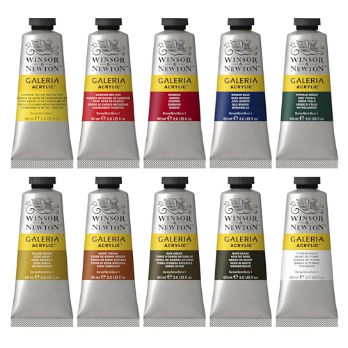 Winsor & Newton, Galeria Acrylic, 10x60ml Tube Set