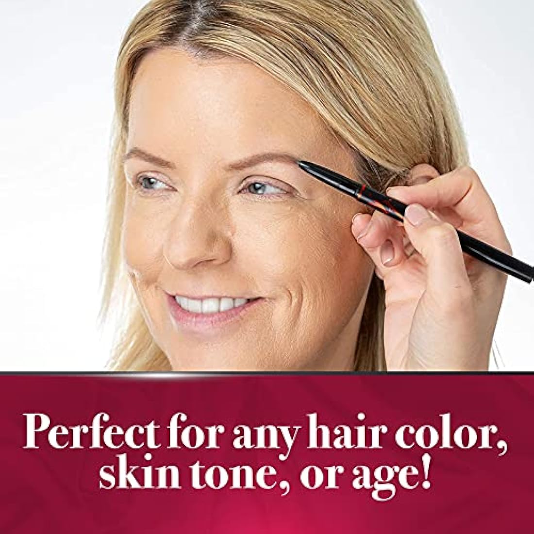 ybf Beauty Universal Automatic Eyebrow Pencil Duo - For All Natural Hair Colors & Skin Tones - Dual-Ended Brow Pencil With Spoolie Brush - Paraben-Free and Cruelty-Free - Taupe - 2 x 0.005 Oz
