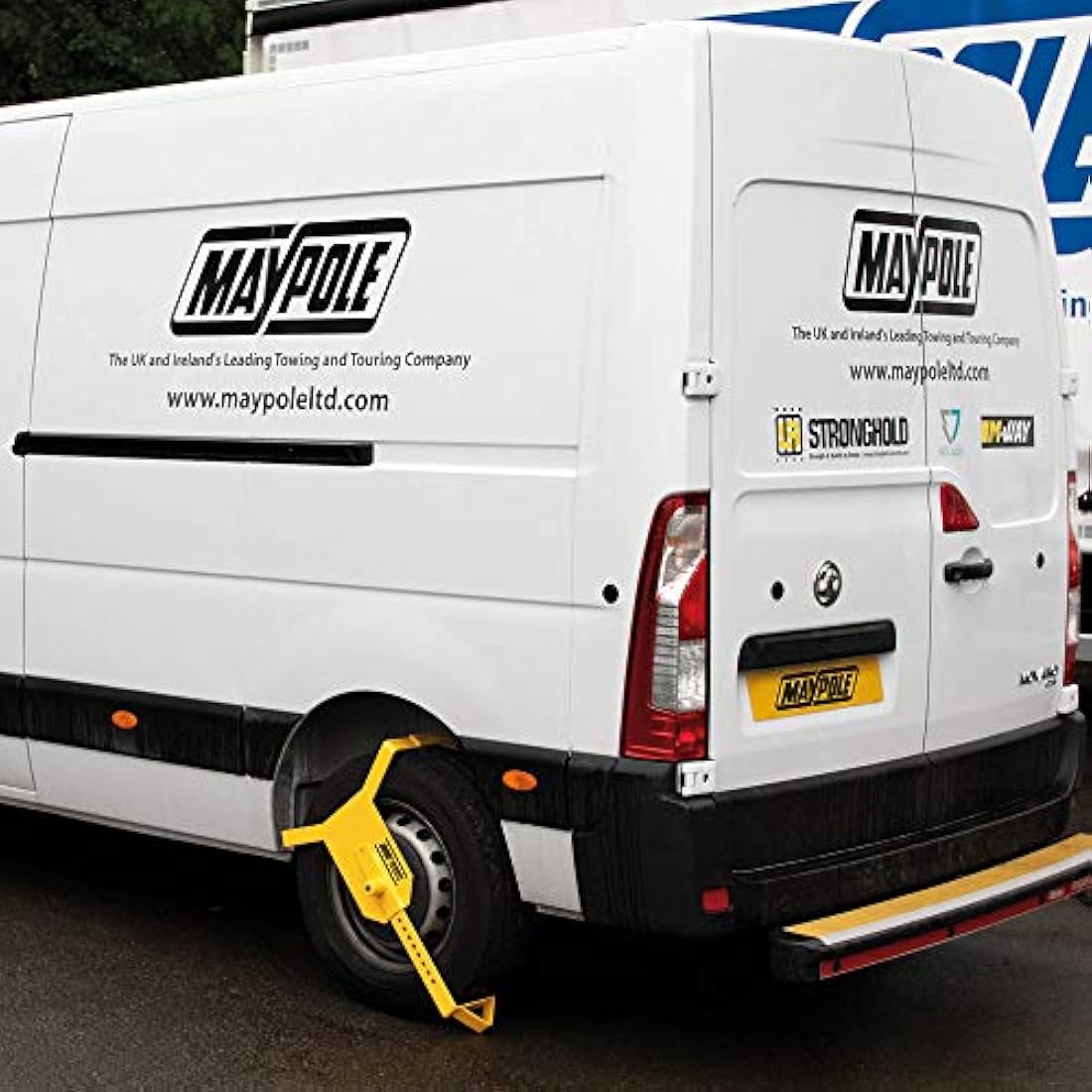 Maypole 10"-16" Heavy Duty Wheel Clamp Suitable for Tyre Sizes 135 mm to 215 mm, Diameter 450 mm to 700 mm