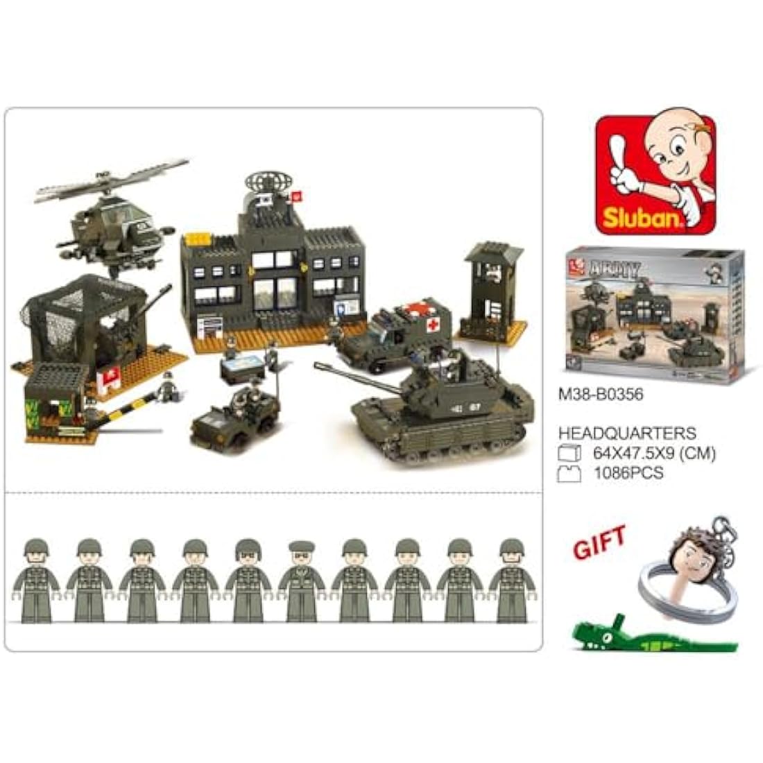 Sluban SlubanM38-B7100 Headquarter Building Bricks Set