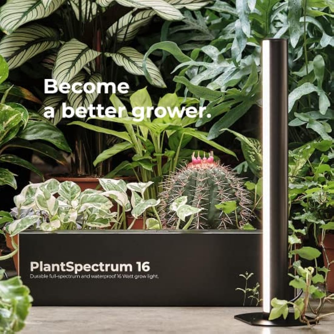 PlantSpectrum16 Grow Light, Full Spectrum LED Plant Growing Lamp 16Watt for Indoor Plants