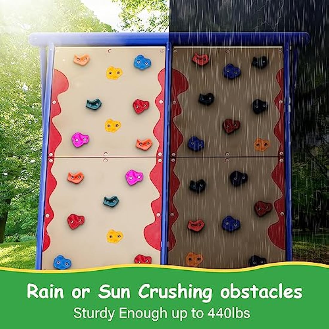 Trymaker Rock Climbing Holds,Climbing Wall for Kids,Climbing Set for Adult Indoor and Outdoor