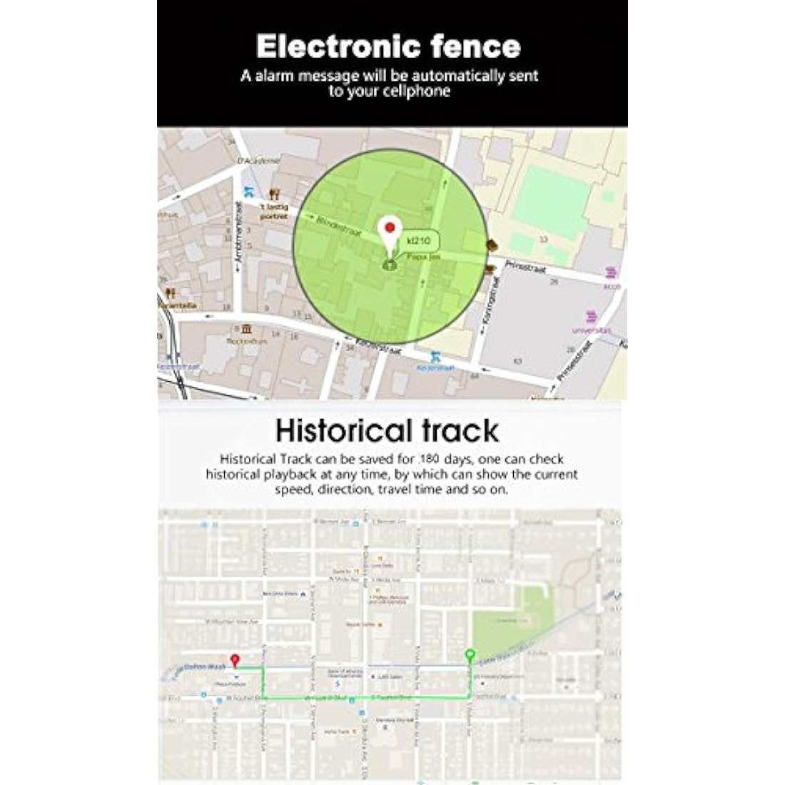 Winnes GPS Tracker Car without Subscription Magnetic Vehicle GPS Tracker 4G No Monthly Fee Long Life Wireless GPS Tracker Android iOS Car Tracker Big Battery Multiple Alerts