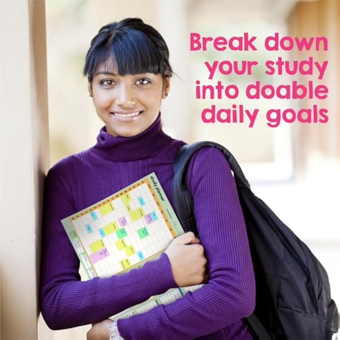 Study and Revision Planner Pad for Students - 52 thick A4 sheets for school, college and university revision and exams - Academic Planner