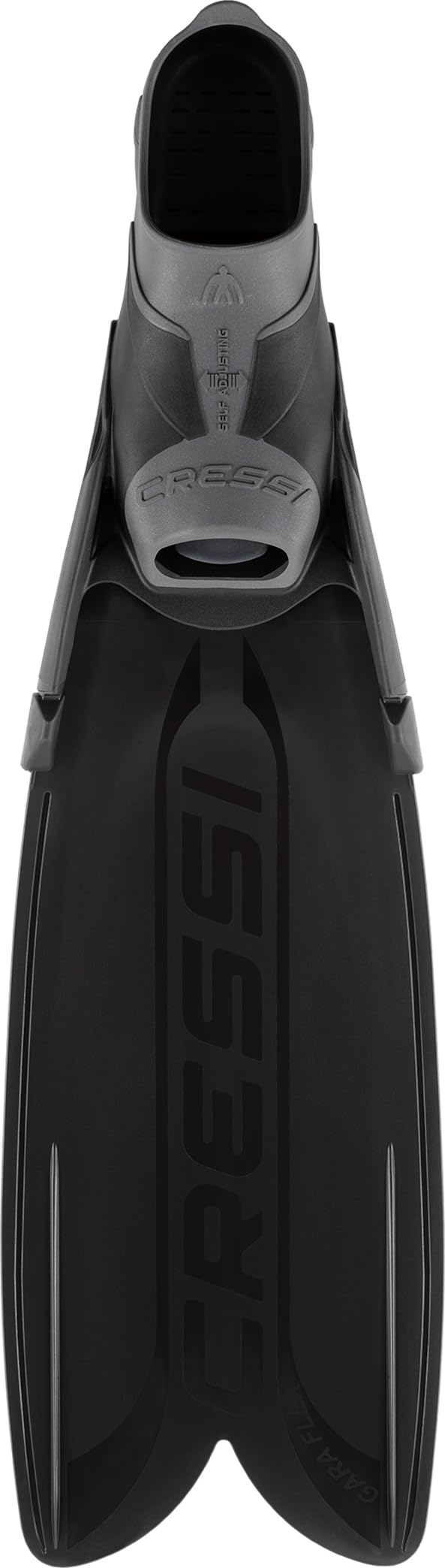 CRESSI Gara Turbo Flex Fins Black 46/47 - Unisex Lightweight Reactive High Performance Fins Gara System with Interchangeable Blades for Diving, Apnea,
