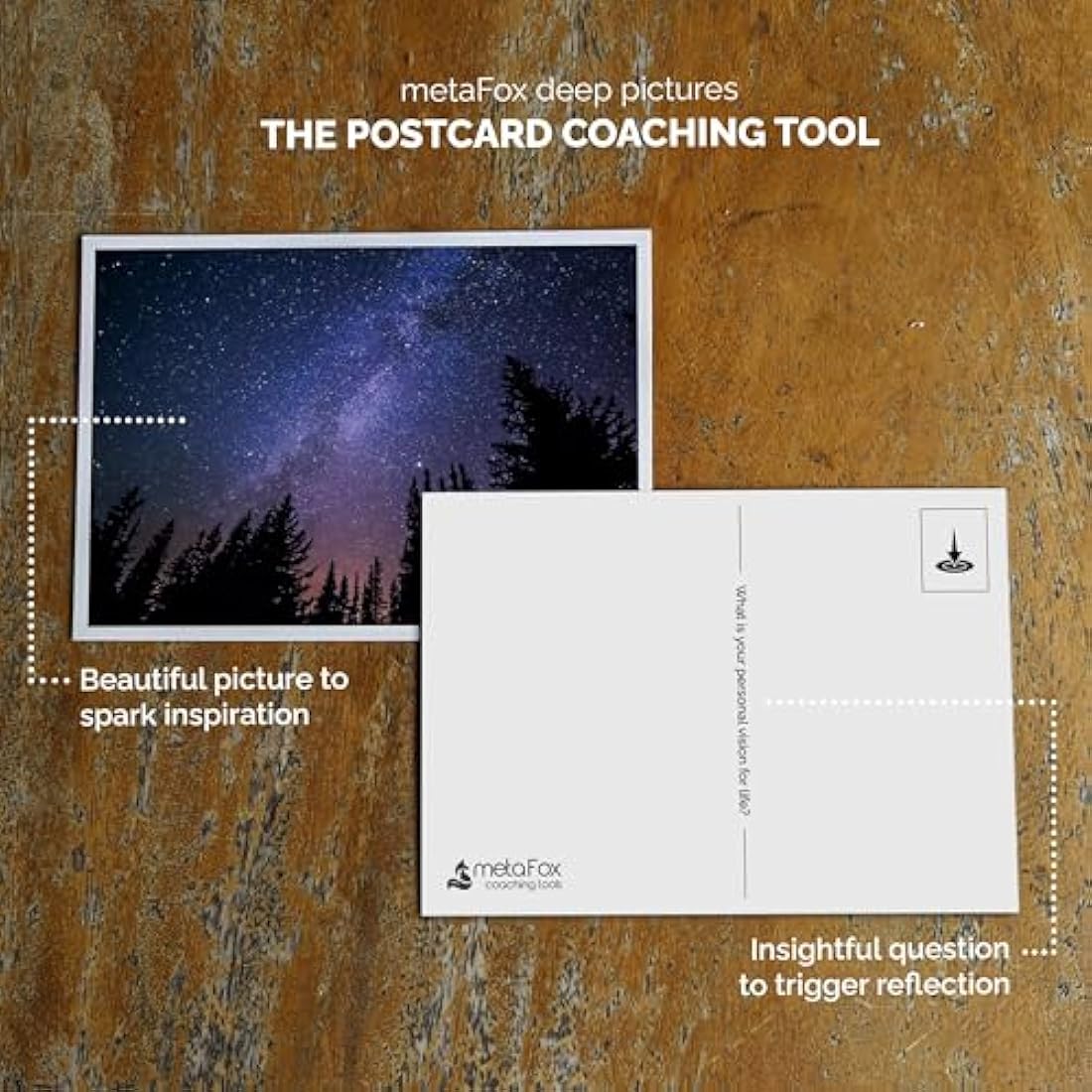 The metaFox deep pictures cards “Leadership Inside-Out” for Conscious Leadership Development & Team Building Tool | 52 Motivational, Reflection, Affirmation & Coaching Cards for Leadership Training