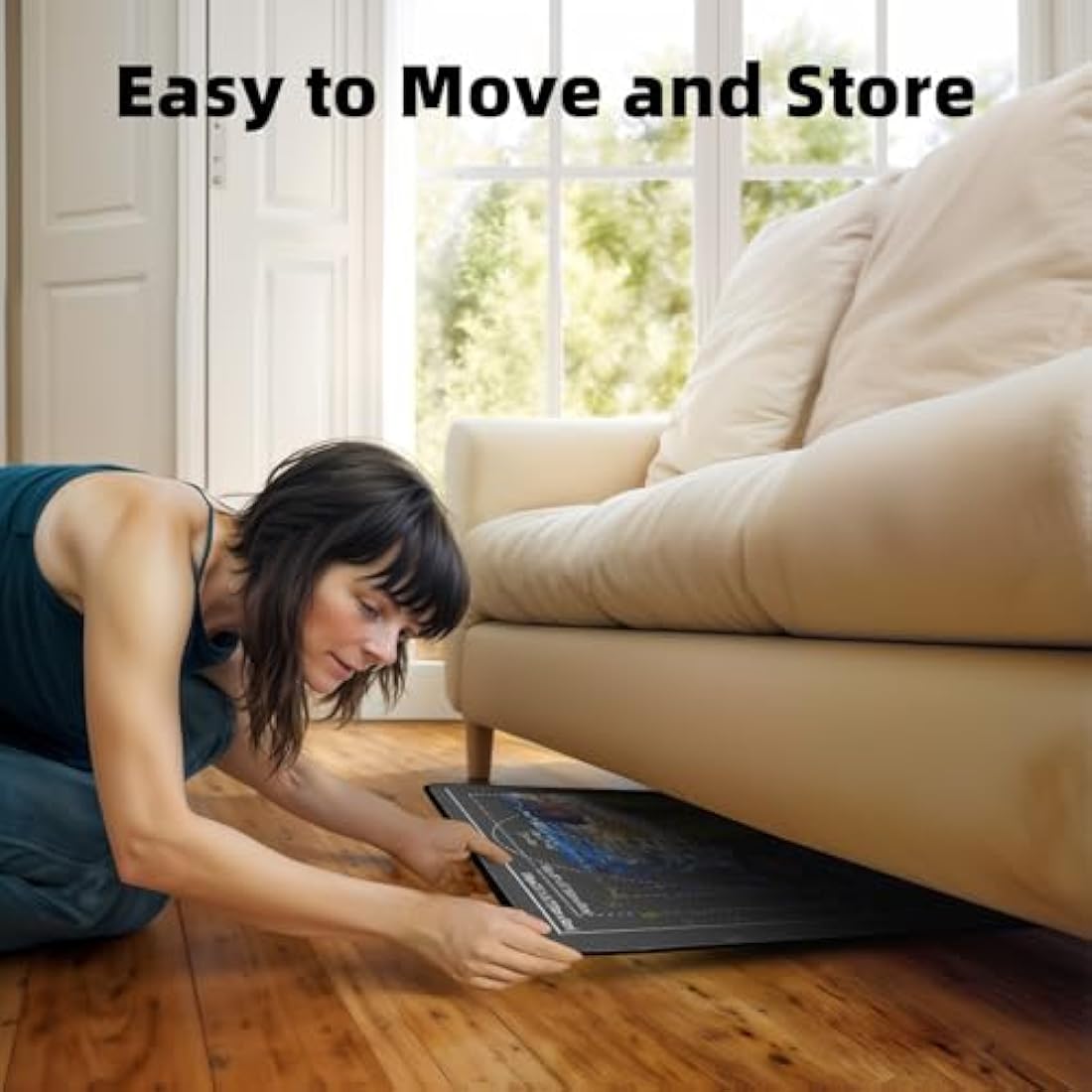 MOZOOSON Jigsaw Board 1000, 500 Pieces Jigsaw Puzzle Board 32 x 22in, Jigsaw Accessories Puzzle Storage Board for Easy Move and Store (1 Clear Cover, 6 Puzzle Sorting Trays)