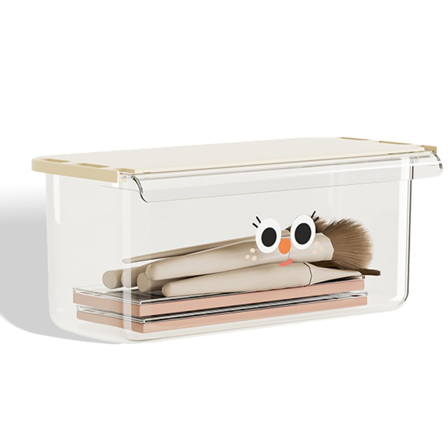 Large Bathroom Mirror Cabinet Organizer – No-Drill Under-Desk Drawer, Slide-Out Cosmetic Storage Box for Home Use