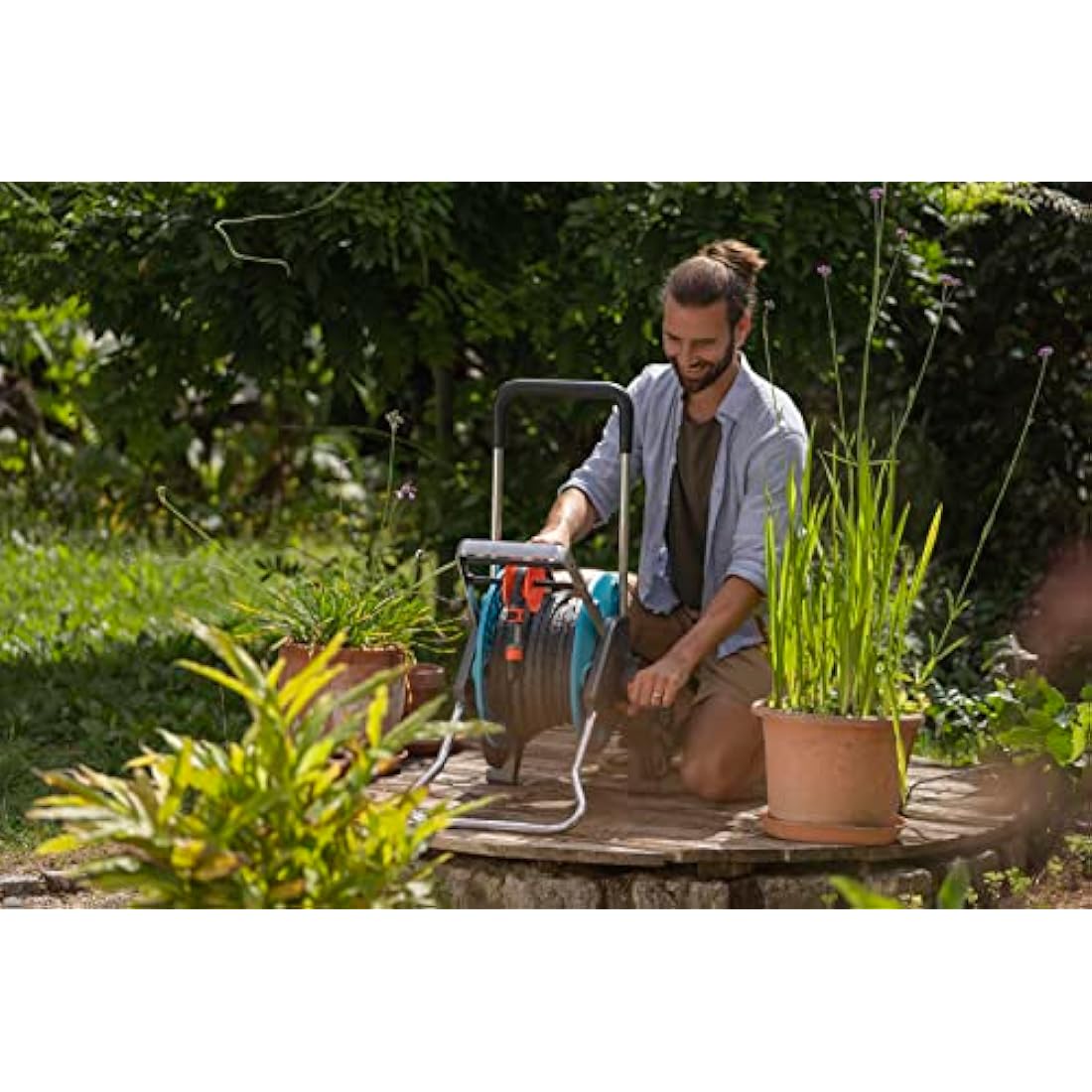 Gardena Liano Life Textile Hose 1/2 inch, 10m: Highly flexible textile garden hose, with PVC inner tube, no kinking, lightweight, weather-resistant (18440-20)