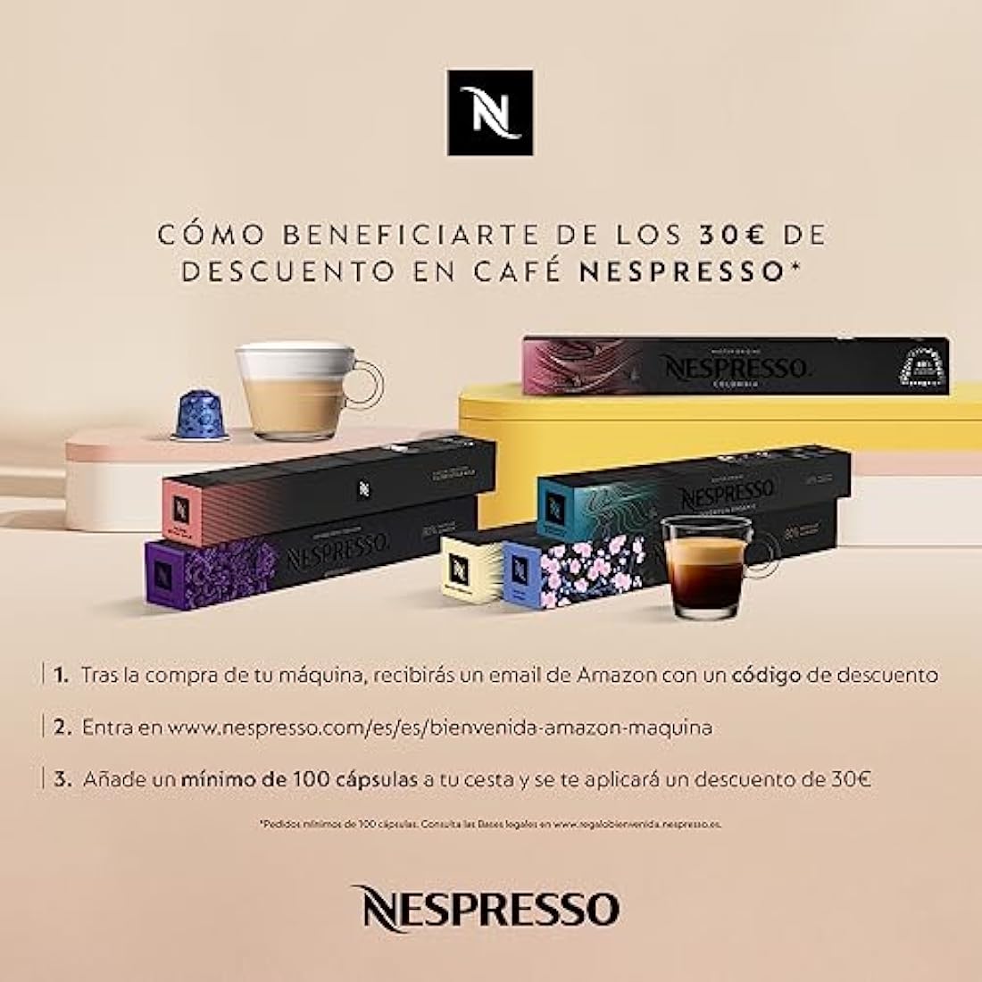DeLonghi EN 80 CW Inissia Nespresso Vanilla Cream