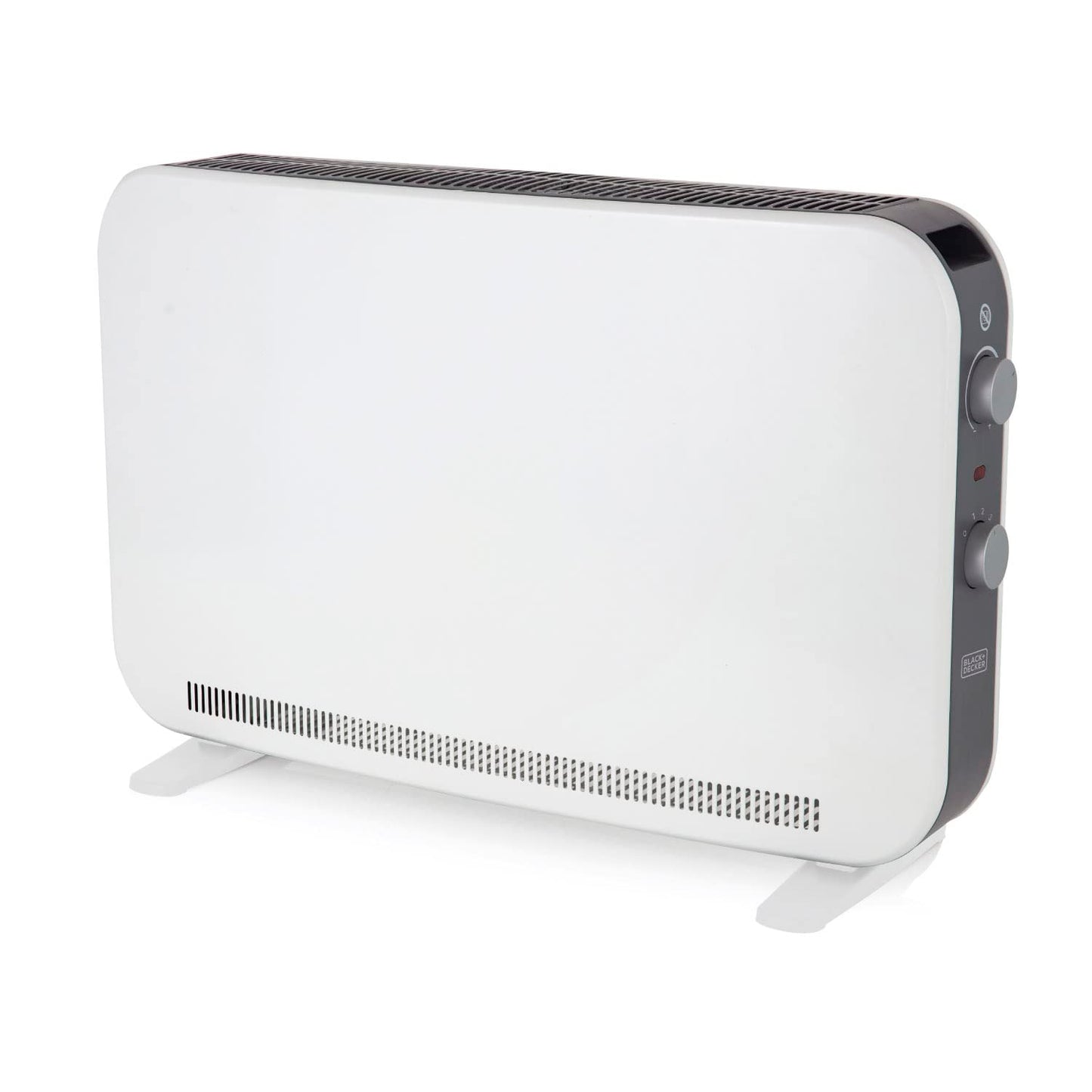 BLACK+DECKER BXCV41001GB 2.2KW Portable Convector Heater, Anti-Frost Protection, White Heat Output 2200W
