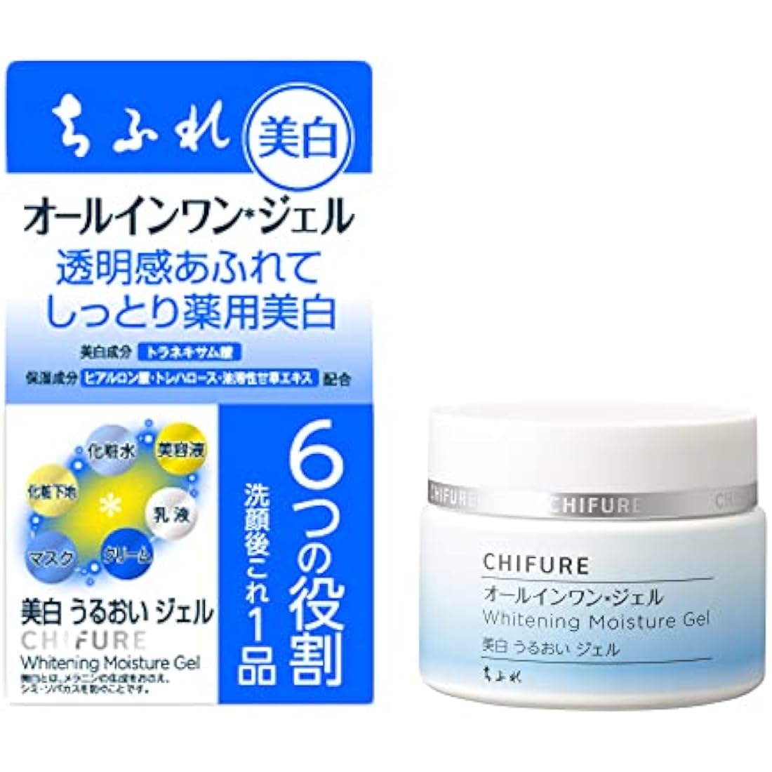 CHIFURE Whitening Moisture Gel 108 g (Made in Japan) by Ametsus