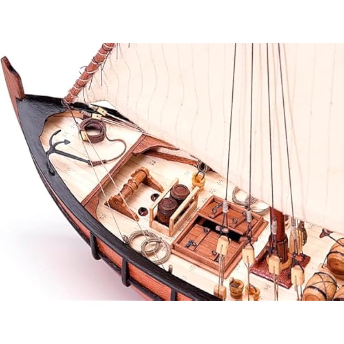 Artesania Latina – Wooden Ship Model Kit – Spaniard Caravel from The Discovery of America, La Niña – Model 22410, 1:65 Scale – Models to Assemble – Intermediate Level