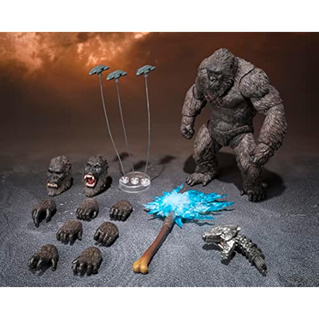 TAMASHII NATIONS - Godzilla vs Kong 2021 - Kong - Event Exclusive Color Edition, Bandai Spirits S.H.MonsterArts Action Figure
