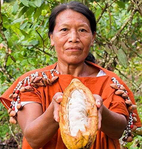 Organic Ceremonial Grade Cacao - 100% Raw Criollo Variety from Farmers and Ashaninka & Nomatsigenga Tribes in Peru, 500g