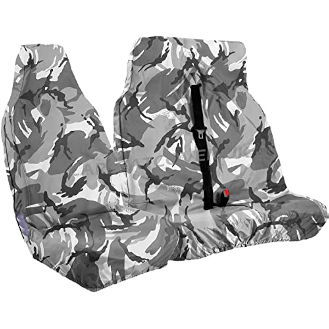 Carseatcover-UK xxgrycamovset08 Urban Grey Camouflage Camo Van Seat Covers Single + Double