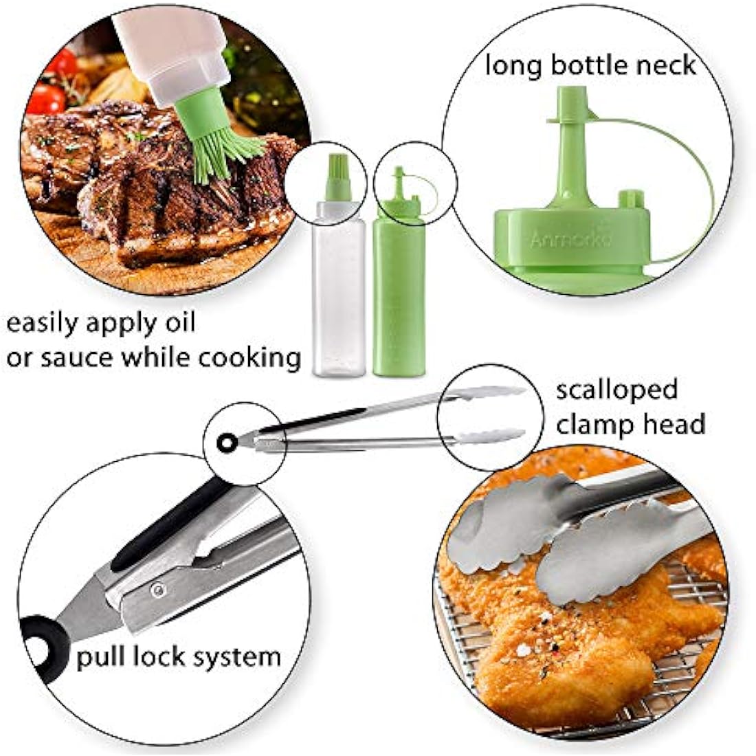 Metal Spatula Set - Griddle Accessories kit - Grill Flat Spatula Pancake Flipper Hamburger Turner - Metal Utensil Great for BBQ