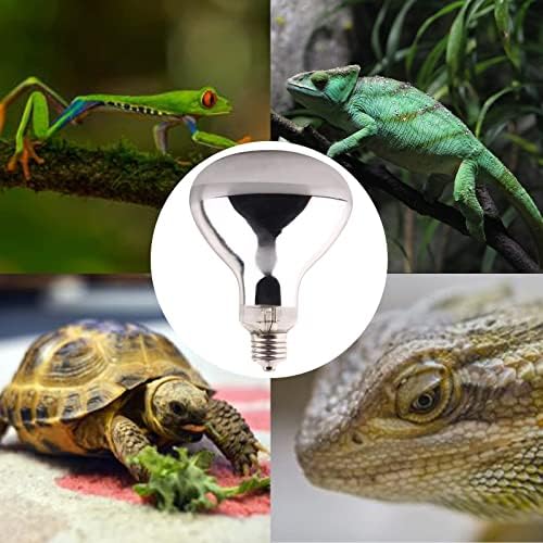 DERNORD Mercury Vapour Bulb Tortoise - 100W UVA UVB Heat Lamp Bulb for Turtle Snakes Bearded Dragon Vivarium Hedgehog Solar Spotlight Basking Bulbs E27 Screw