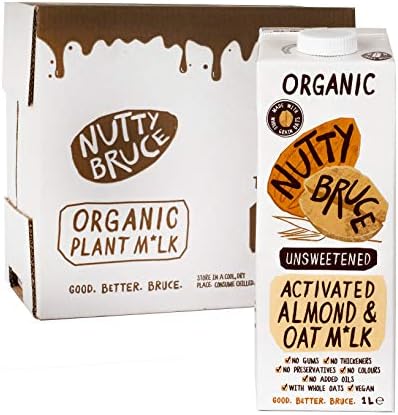 Nutty Bruce Nutty Bruce Activated Almond & Oat Milk 1L-6 Pack
