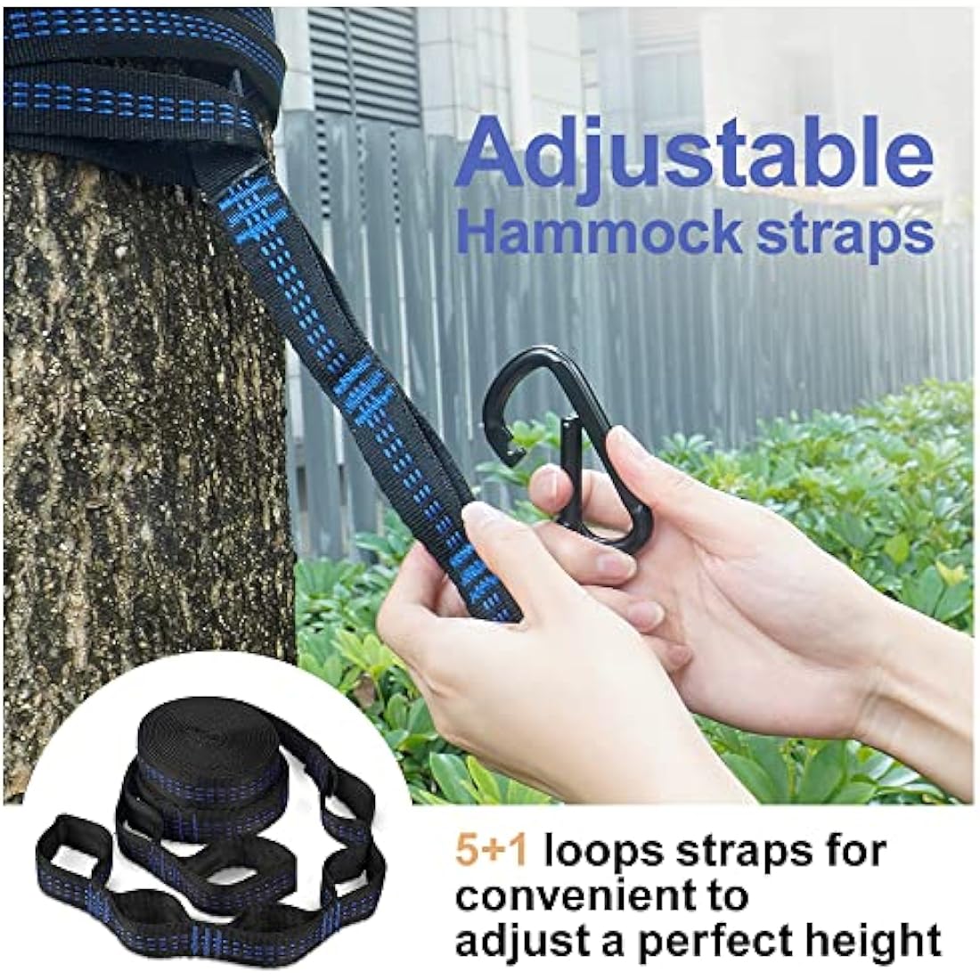 COVACURE Camping Hammock with Mosquito Net, Ultralight 210T Parachute Nylon with Two 10FT Tree Straps for Outdoor Camping Accessories