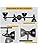 Unikcst 4 Way Ceiling Spot Lights Fitting Retro Rotatable Spotlight Black E14 Spotbars Spots Fixture 240V for Kitchen Living Room with Warm White Bulbs