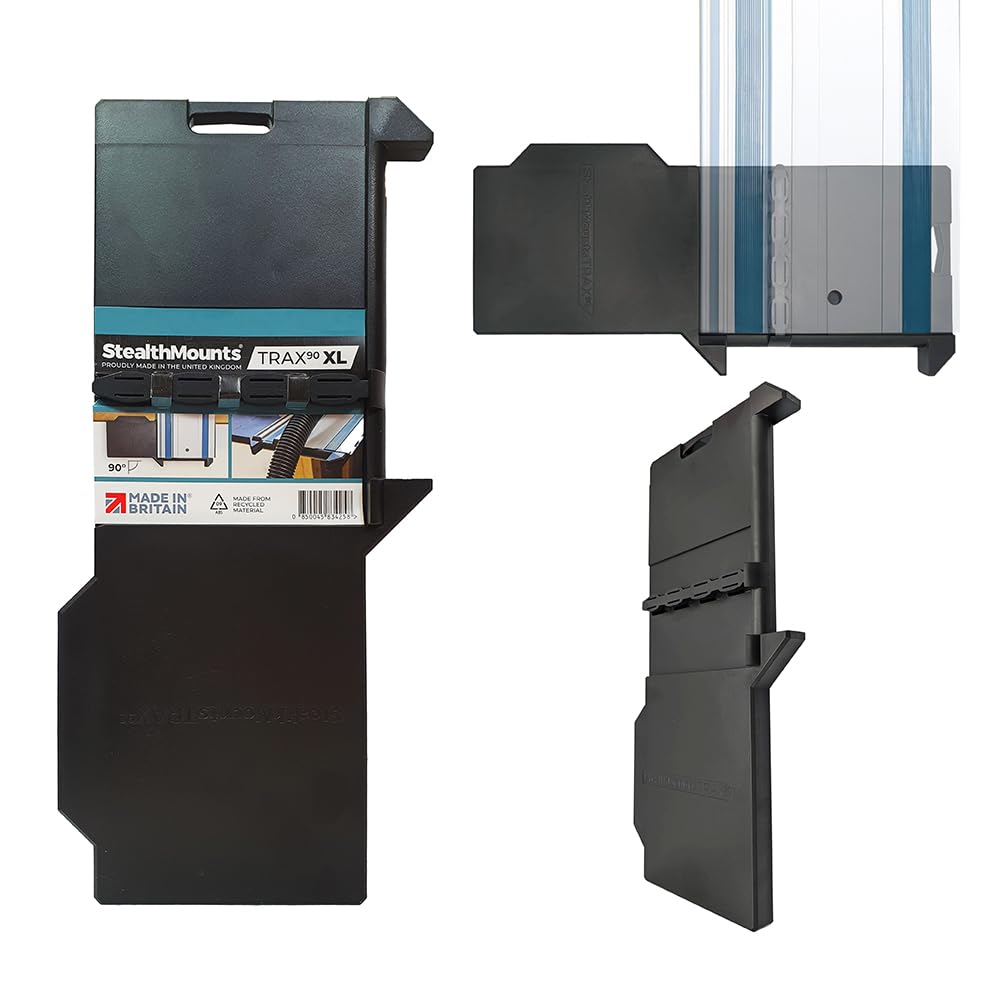 StealthMounts Trax90 XL Track Saw Square for Makita | 90? Right Angle Plunge Saw Guide Rail Angle Stop