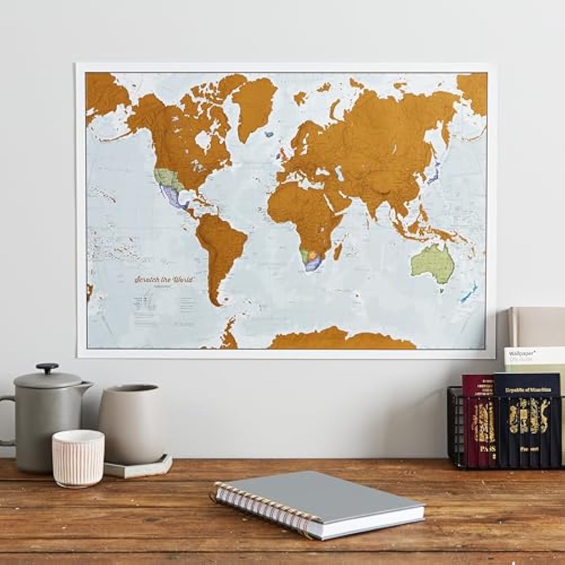 Scratch The World® Travel Map - Scratch Off World Map Poster + Bonus UK Scratch - Maps International - 50 Years + of map Making - Most Detailed Map Gift