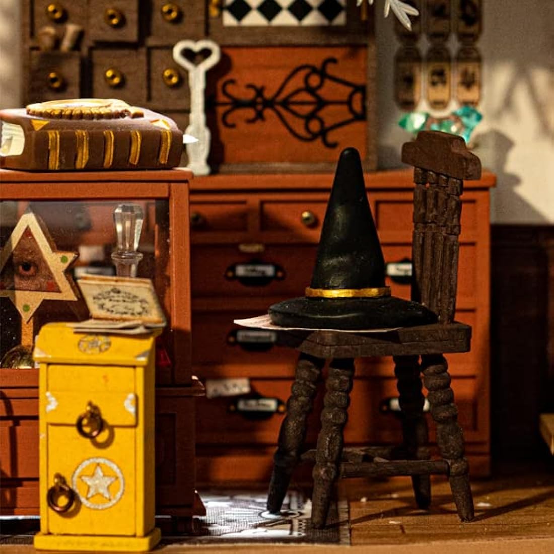 Rolife DIY Miniature House Kits-Kiki's Magic Emporium-Mini Room Decor for Teen Girls Boys Women (DG155)