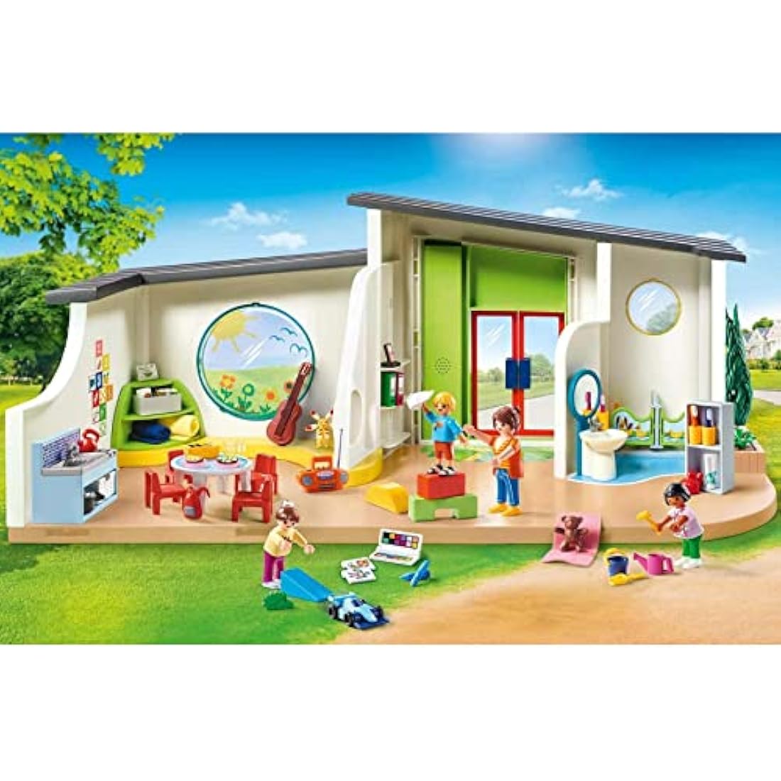 Playmobil 70280 City Life Pre-School Rainbow Day Care, educational toy, fun imaginative role play, playset suitable for children ages 4+