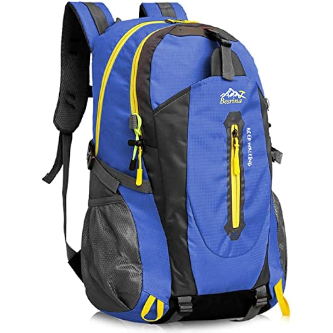Besrina 40L Lightweight Hiking Backpack, Multi-functional Water-resistant Casual Camping Trekking Rucksack for Cycling Travel Climbing Mountaineer Outdoor Sport
