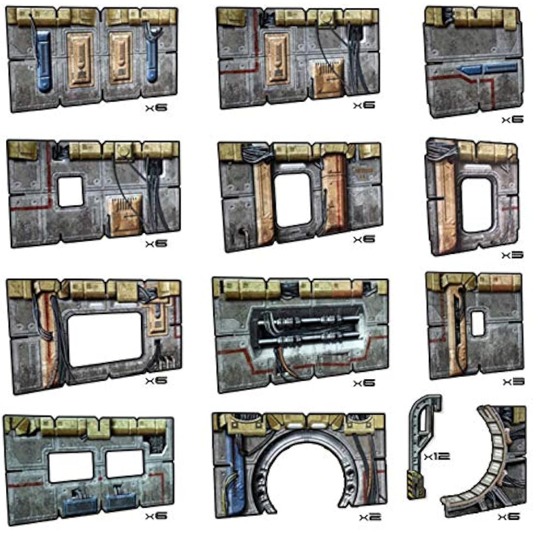 Battle Systems Sci-Fi Terrain - 28mm Modular 3D Space Terrain - Perfect for Wargaming and Roleplaying Tabletop Games - Full Colour Printed 3D 40K Multi Level Building Models (Frontier Core Set)