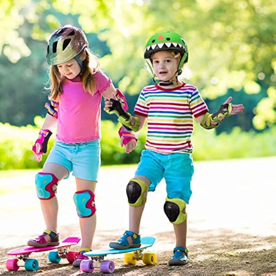 Kids Helmet Boys Girls Lightweight Bike Helmet, Multi-Sport Safety Toys 2 3 4 5 Years Old Children Cartoon Helmet for Skateboard Scooter